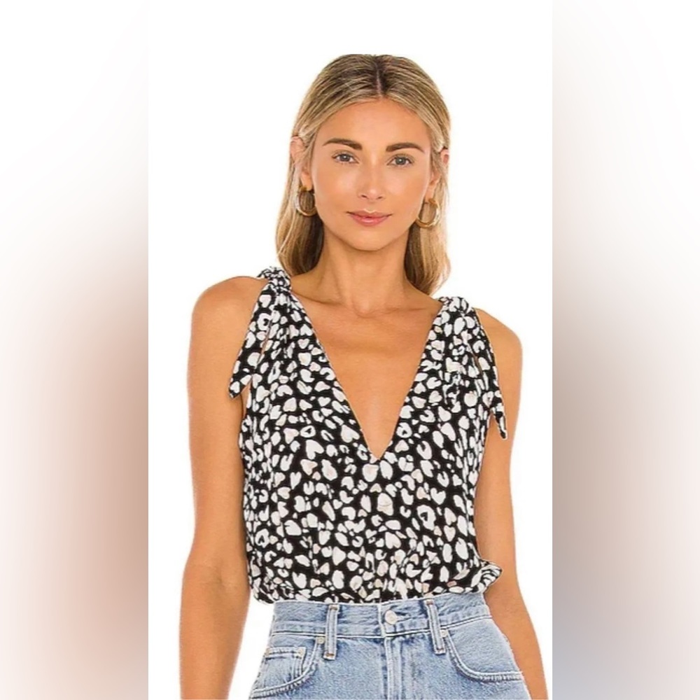 Free people animal print bodysuit, never worn
